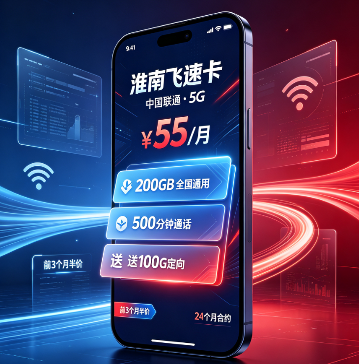 淮南飞速卡-中国联通5G套餐图片